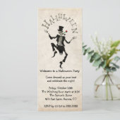 Steampunk Halloween Verjaardagsfeestje voor vrijge Kaart (Staand voorkant)