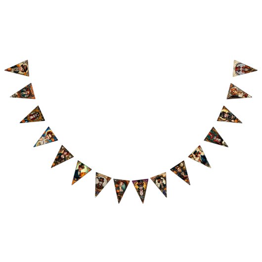 Steampunk Halloween Vlaggetjes (Alle)