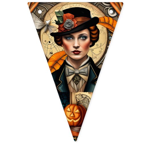 Steampunk Halloween Vlaggetjes (Eerste vlag)
