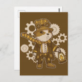 Steampunk Hampster Briefkaart (Voorkant / Achterkant)