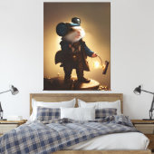 Steampunk Hamster Canvas Afdruk (Insitu (Slaapkamer))