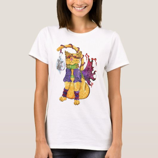 Steampunk Hansel Cat T-shirt (Voorkant)