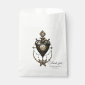 Steampunk hart, bedankzakje (Voorkant)