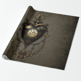 Steampunk hart, cadeaupapier