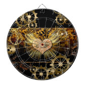 Steampunk hart dartbord (Voorkant)