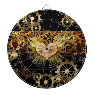 Steampunk hart dartbord