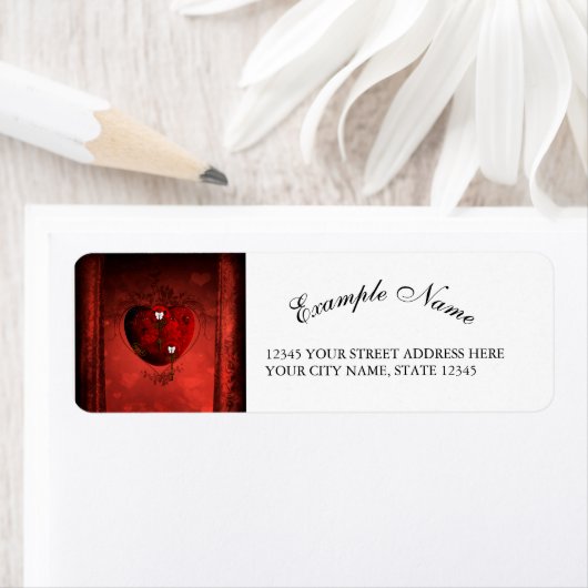 Steampunk hart etiket (Insitu)