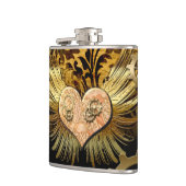 Steampunk hart heupfles (Links)