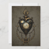 Steampunk hart, kaart (Achterkant)