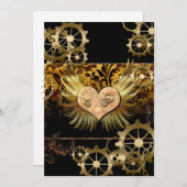 Steampunk hart kaart (Voorkant / Achterkant)
