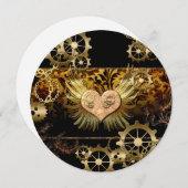 Steampunk hart kaart (Voorkant / Achterkant)