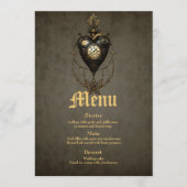 Steampunk hart, menu (Voorkant)