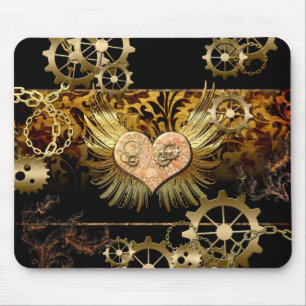 Steampunk hart muismat