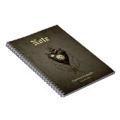 Steampunk hart, notitieboek (Rechterzijde)