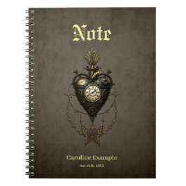 Steampunk hart, notitieboek