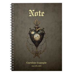 Steampunk hart, notitieboek