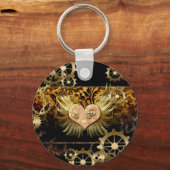Steampunk hart sleutelhanger (Voorkant)