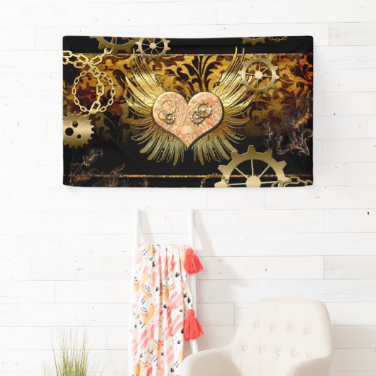 Steampunk hart spandoek (Insitu)