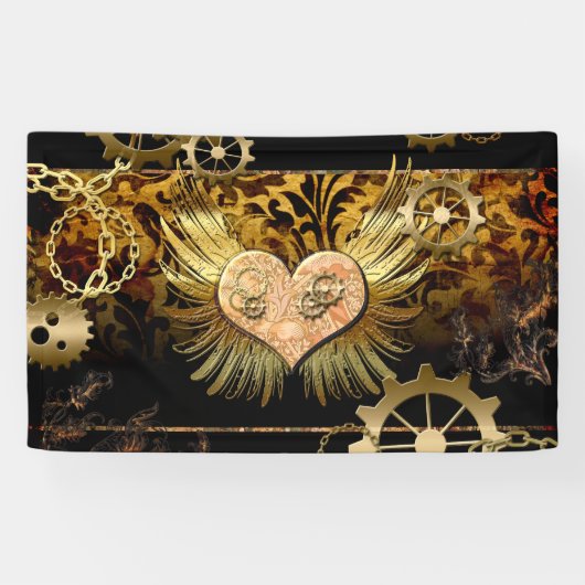 Steampunk hart spandoek (Horizontaal)