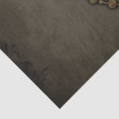 Steampunk hart, tissuepapier (Detail)