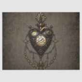 Steampunk hart, tissuepapier (Voorkant)