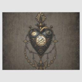 Steampunk hart, tissuepapier