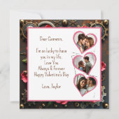 Steampunk Hart Valentijnsdag | Foto Sjabloon (Achterkant)