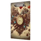 Steampunk hart/Valentijnsdag Klembord (Links)