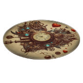Steampunk hart/Valentijnsdag Snijplank (Hoek)