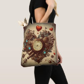 Steampunk hart/Valentijnsdag Tote Bag (Dichtbij)