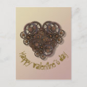 Steampunk hart valentine´s kaart (Voorkant)