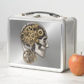 Steampunk Head Metal Lunchbox (In situ)