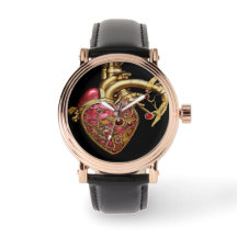Steampunk Heart Anatomische robijnen en tandwielen