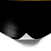 Steampunk Heart Anatomische robijnen en tandwielen Perfect Poster (Hoek)