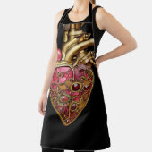 Steampunk Heart Anatomische robijnen en tandwielen Schort (Insitu)
