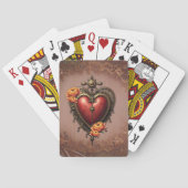 Steampunk Heart beroemd gemaakt door Flowers. Pokerkaarten (Achterkant)