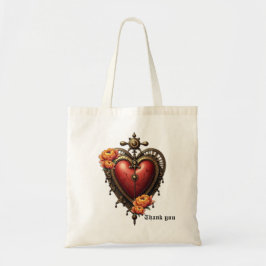 Steampunk Heart beroemd gemaakt door Flowers. Tote Bag