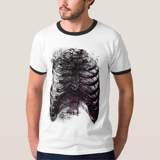 Steampunk Heart Cage T-shirt (Voorkant)