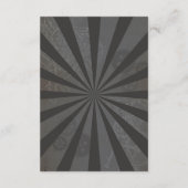 Steampunk Heart Cogs Accommodatie Trouwkaarten Informatiekaartje (Achterkant)