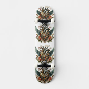 Steampunk Heart: Gears of Passion Persoonlijk Skateboard