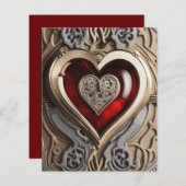 Steampunk Heart - Intrinsieke mechanische liefde (Voorkant / Achterkant)