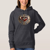 Steampunk Heart - Intrinsieke mechanische liefde Hoodie (Voorkant)