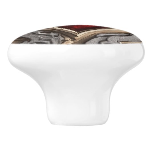 Steampunk Heart - Intrinsieke mechanische liefde Keramische Knop (Zijkant)