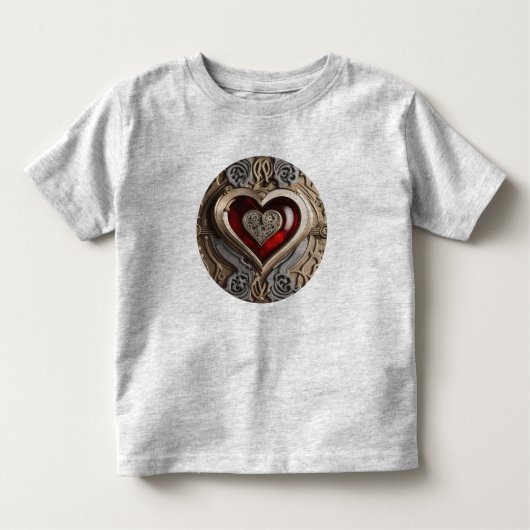 Steampunk Heart - Intrinsieke mechanische liefde Kinder Shirts (Voorkant)