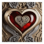 Steampunk Heart - Intrinsieke mechanische liefde Perfect Poster (Voorkant)