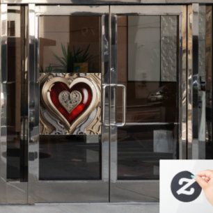 Steampunk Heart - Intrinsieke mechanische liefde Raamsticker