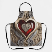 Steampunk Heart - Intrinsieke mechanische liefde Schort (Voorkant)