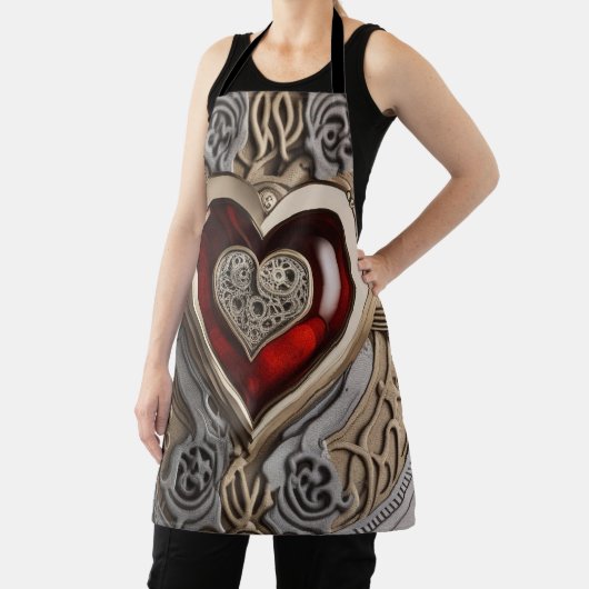 Steampunk Heart - Intrinsieke mechanische liefde Schort (Insitu)