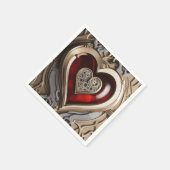 Steampunk Heart - Intrinsieke mechanische liefde Servet (Hoek)