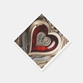 Steampunk Heart - Intrinsieke mechanische liefde Servet (Hoek)